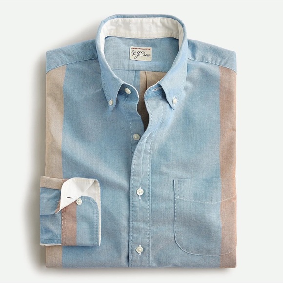 J. Crew Other - J. Crew Mens Slim Americana Pima Cotton Button-Down Oxford Shirt Size L Multi